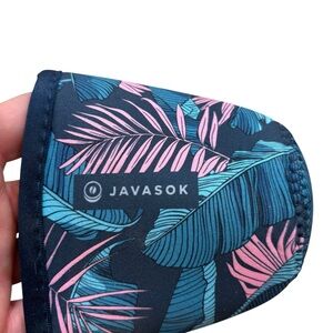 Small Blue Tropical Prinr JavaSok Coffee‎ Holder